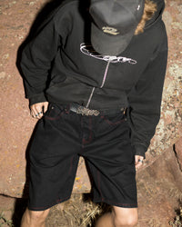 Fat Logo Jorts Black