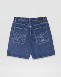 Fat Logo Jorts Blue