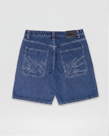 Fat Logo Jorts Blue