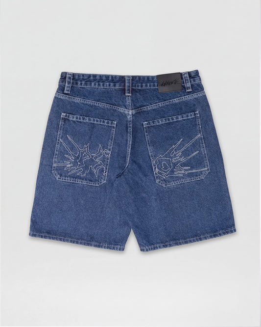 Fat Logo Jorts Blue