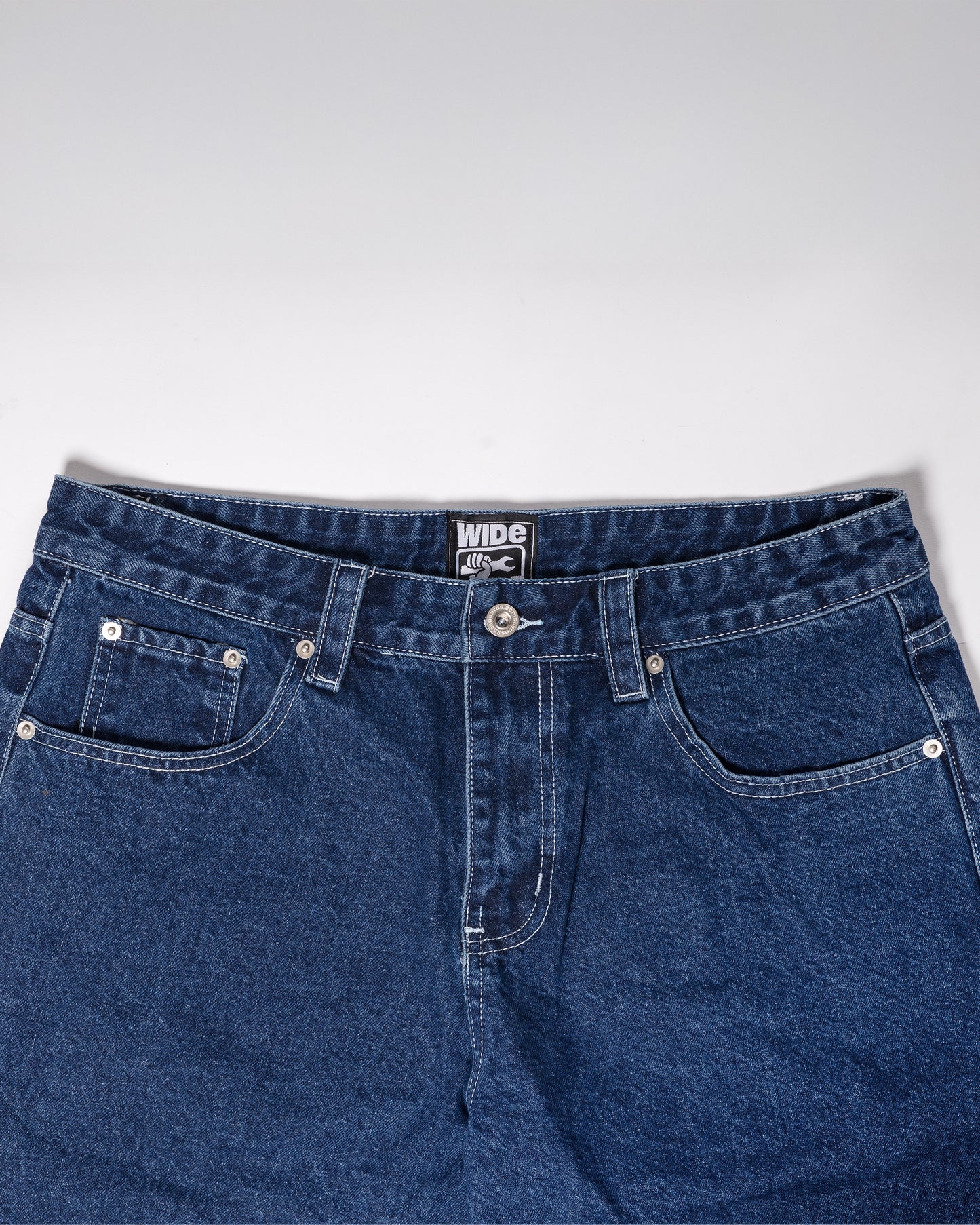 Fat Logo Jorts Blue