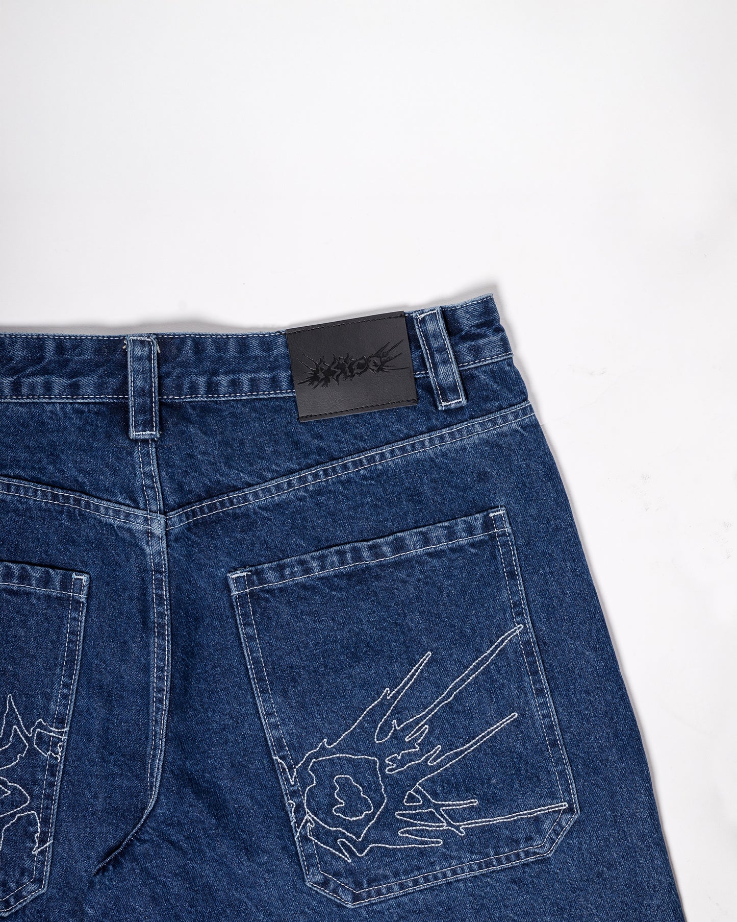 Fat Logo Jorts Blue