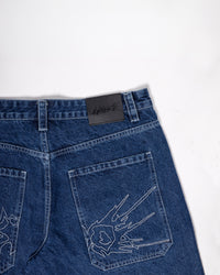 Fat Logo Jorts Blue