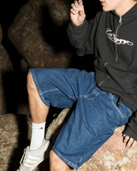 Fat Logo Jorts Blue