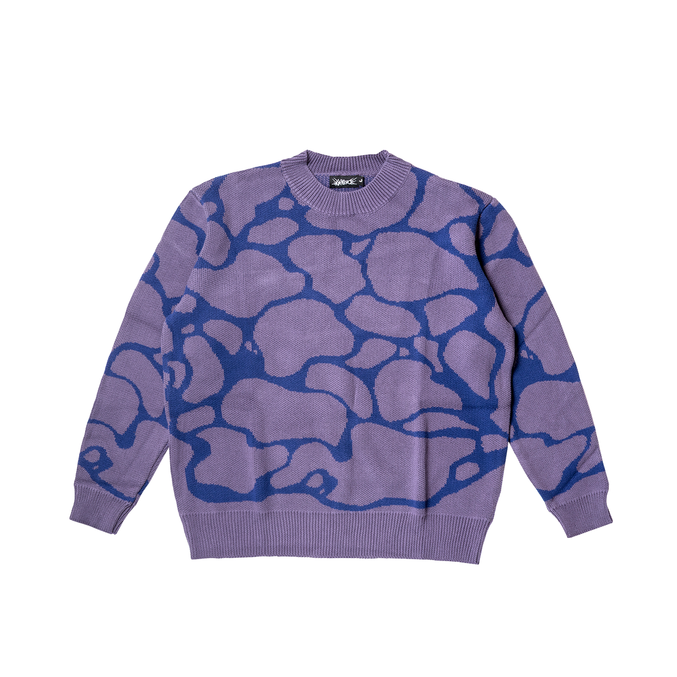 Pebble Knit Sweater Purple