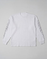 Cursive Thermal Shirt White